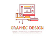 Graphic Design Poster and Text