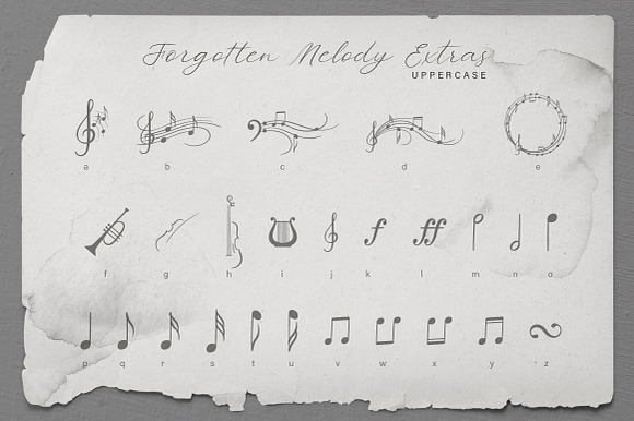 Forgotten Melody Font + EXTRAS in Script Fonts - product preview 7
