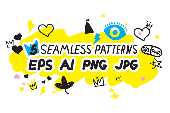 170 Doodles + Elements + Patterns in Objects - product preview 10