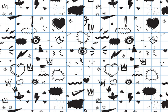 170 Doodles + Elements + Patterns in Objects - product preview 15