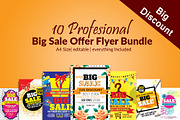 10 Big sale Offer Flyer Bundle