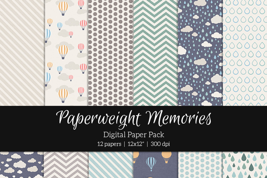 Patterned Paper - Rainy Day