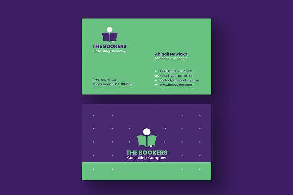 Consulting Business Cards in Business Card Templates - product preview 3