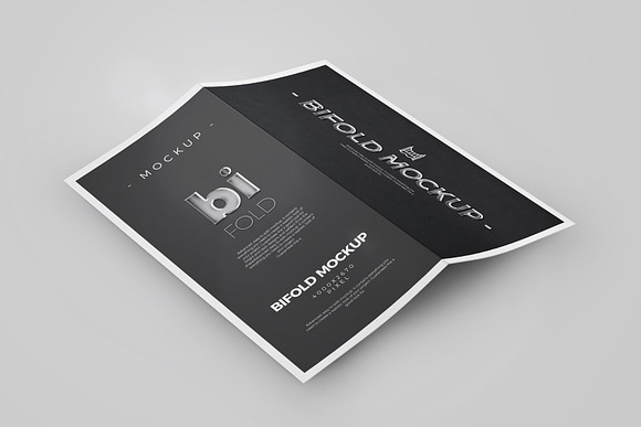 Bi-Fold DL Brochure Mock-up 2 in Print Mockups - product preview 1