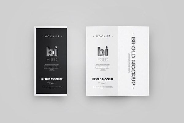 Bi-Fold DL Brochure Mock-up 3