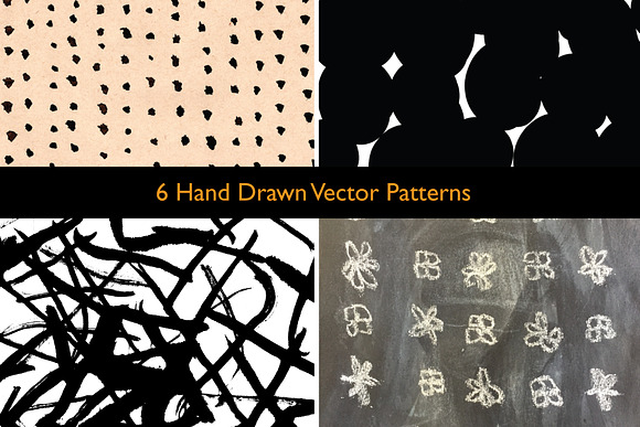 6 Hand Drawn Patterns in Patterns - product preview 7