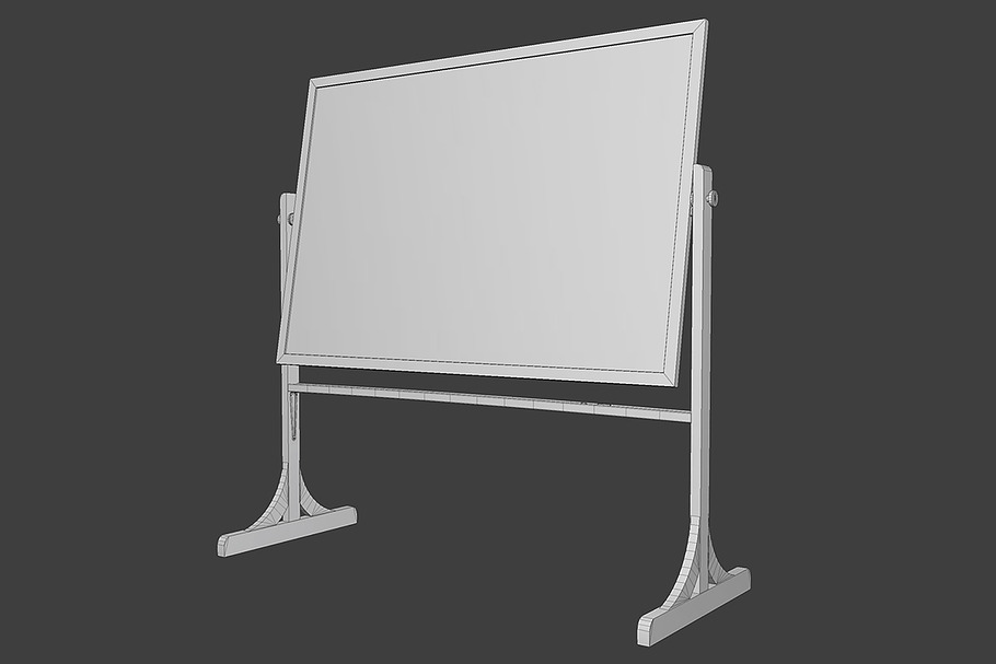 School Blackboard in Furniture - product preview 2