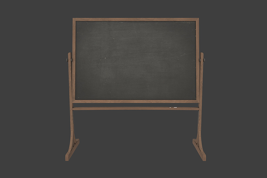 School Blackboard in Furniture - product preview 6