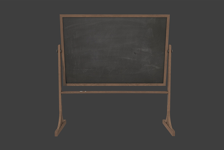 School Blackboard in Furniture - product preview 7