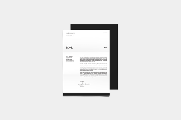 Abie Corporate Identity in Stationery Templates - product preview 3