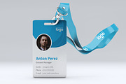 Blue Abstarct ID Card Design