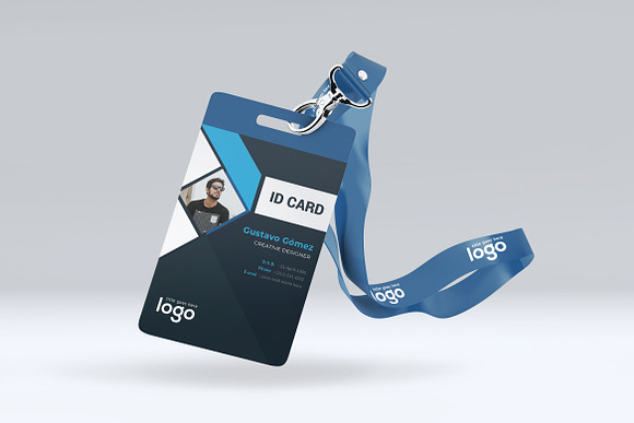 Creative Black ID Card Design in Stationery Templates - product preview 2