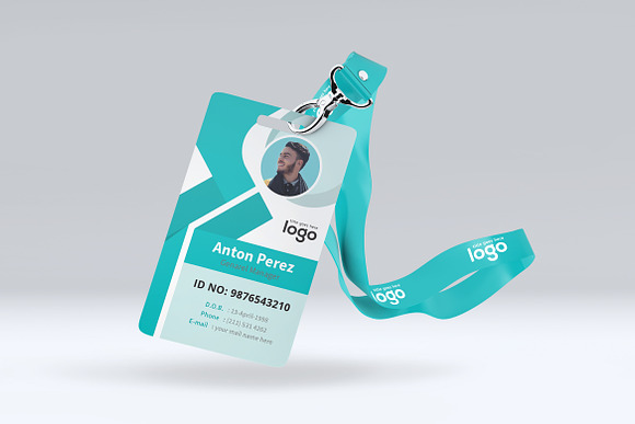 Creative Vector ID Card Design in Stationery Templates - product preview 2