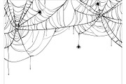 Halloween spiderweb vector