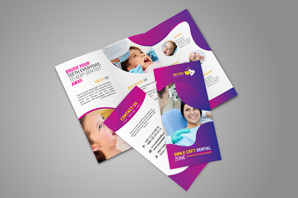 Smile Crft Dental Zone Tri-Fold in Brochure Templates - product preview 1
