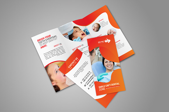 Smile Crft Dental Zone Tri-Fold in Brochure Templates - product preview 2