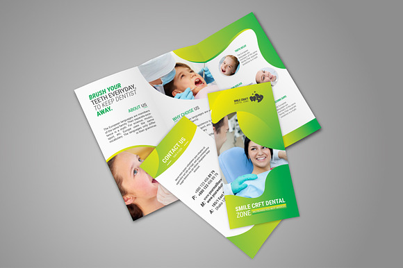 Smile Crft Dental Zone Tri-Fold in Brochure Templates - product preview 3
