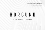 Borgund Blinds - Typeface + Webfonts