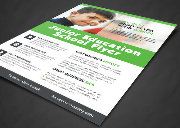 School Education Flyer in Flyer Templates - product preview 1