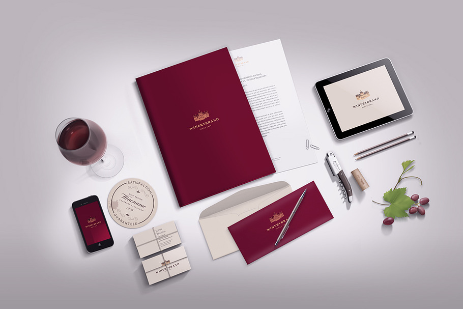 Stationery / Branding mock-up in Branding Mockups - product preview 8
