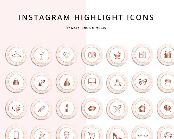 53 Instagram Story Highlight Icons in Cute Icons - product preview 1