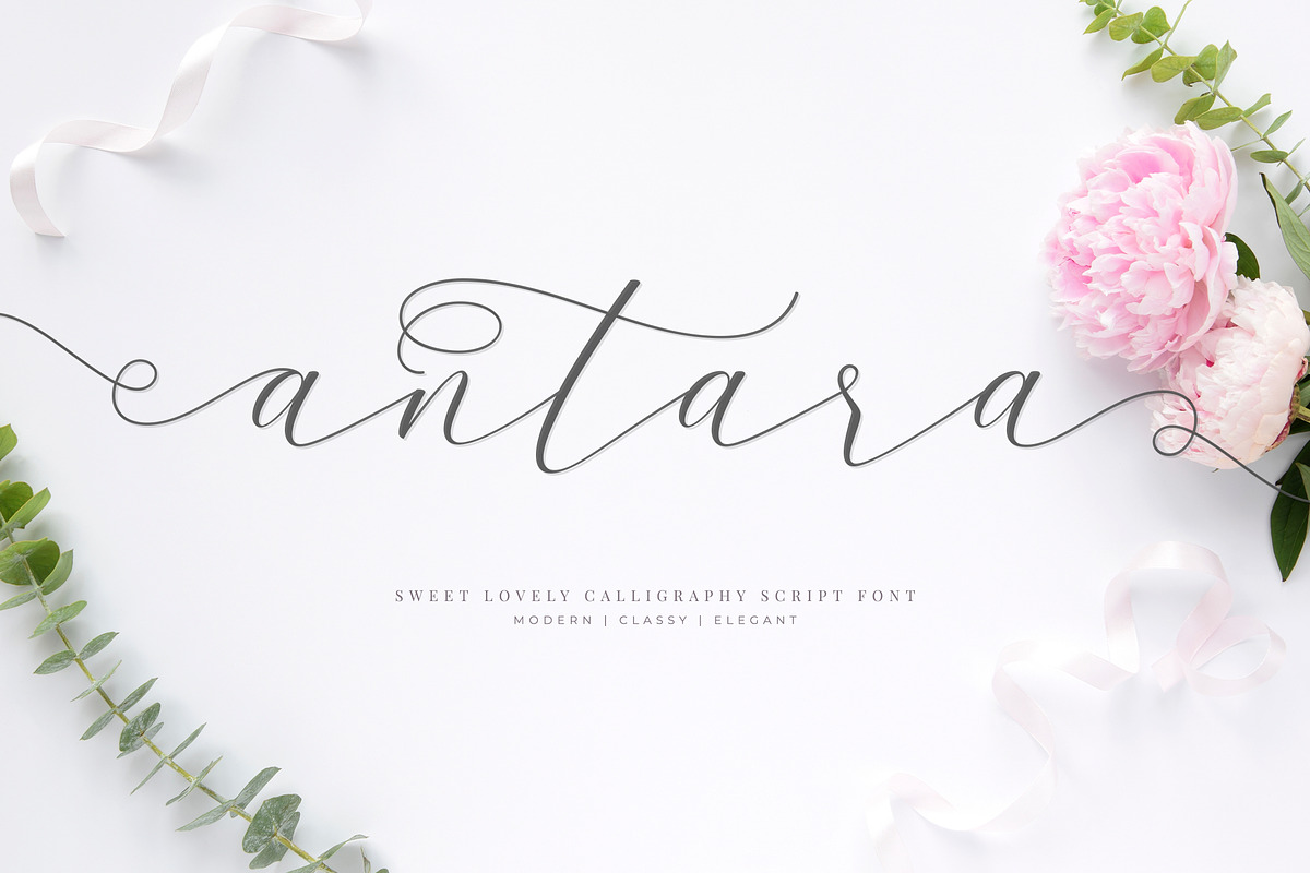 Antara Script Wedding Font in Script Fonts - product preview 8