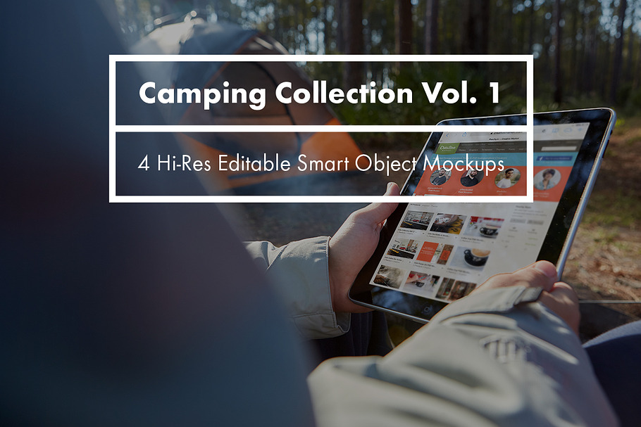 Camping Collection Vol. 1 in Mobile & Web Mockups - product preview 8