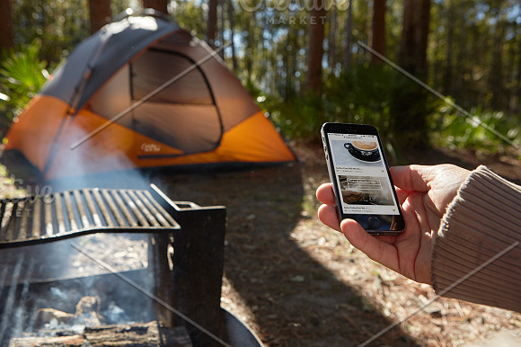 Camping Collection Vol. 1 in Mobile & Web Mockups - product preview 2