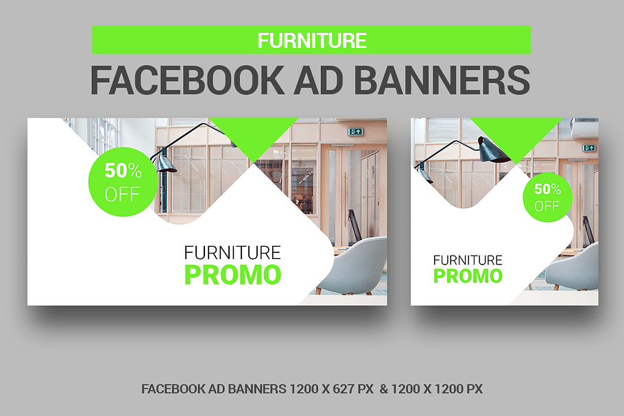 Furniture Facebook Ad Banners in Facebook Templates - product preview 8