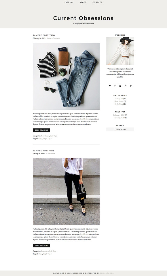 Current Obsessions / WordPress Theme in WordPress Blog Themes - product preview 1