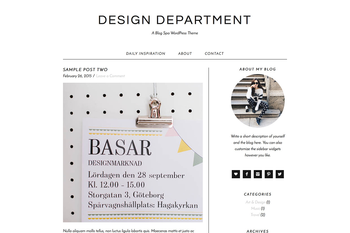 Design Department / WordPress Theme in WordPress Blog Themes - product preview 8