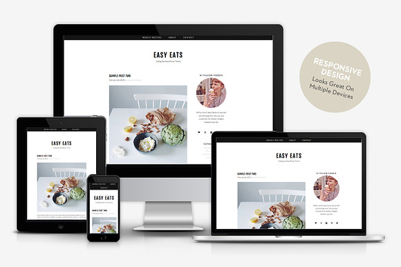 Easy Eats / WordPress Theme in WordPress Blog Themes - product preview 1
