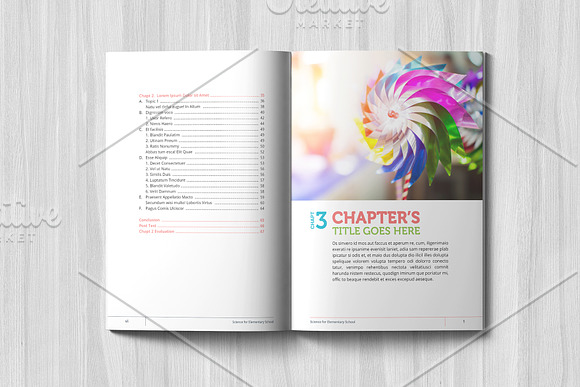 Science Textbook in Magazine Templates - product preview 2