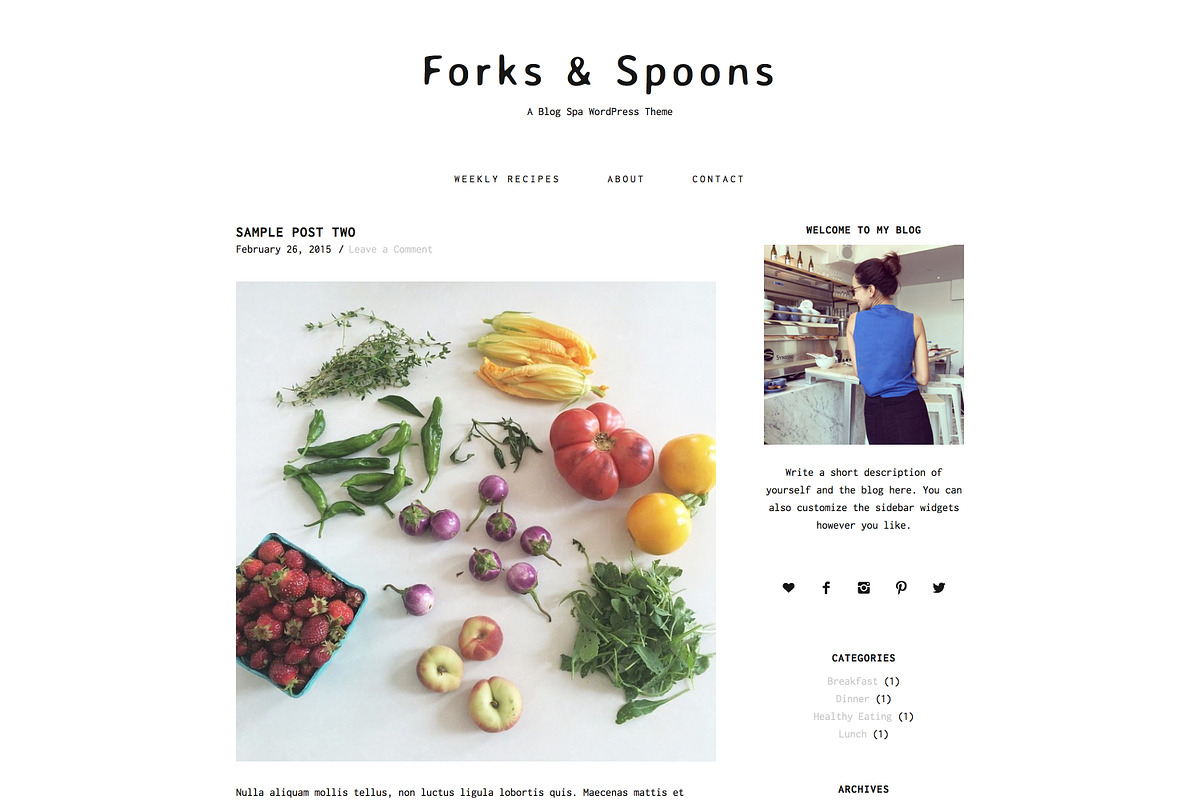 Forks & Spoons / WordPress Theme in WordPress Blog Themes - product preview 8