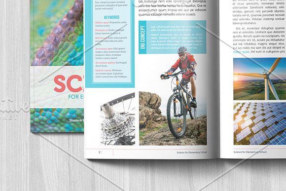Science Textbook in Magazine Templates - product preview 4