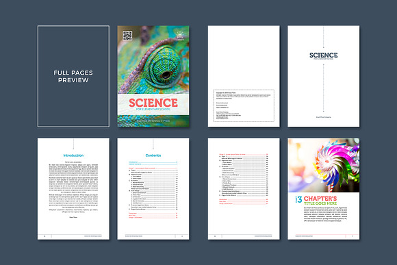 Science Textbook in Magazine Templates - product preview 8
