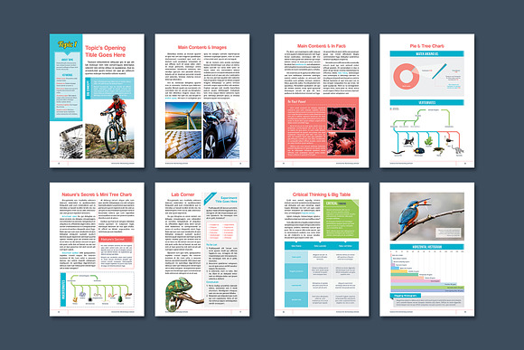 Science Textbook in Magazine Templates - product preview 9