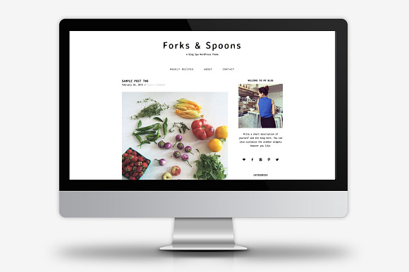 Forks & Spoons / WordPress Theme in WordPress Blog Themes - product preview 1