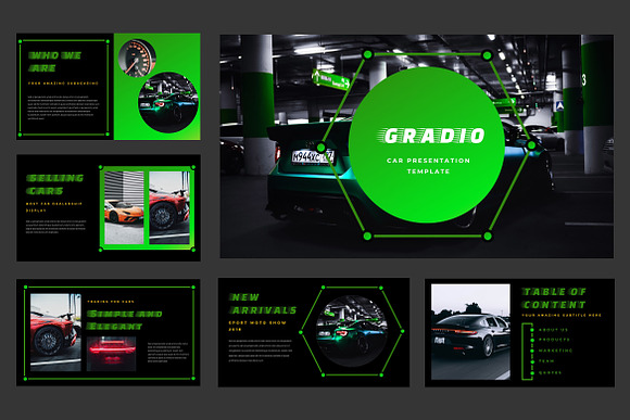 Gradio Car Dealership Powerpoint  in PowerPoint Templates - product preview 1