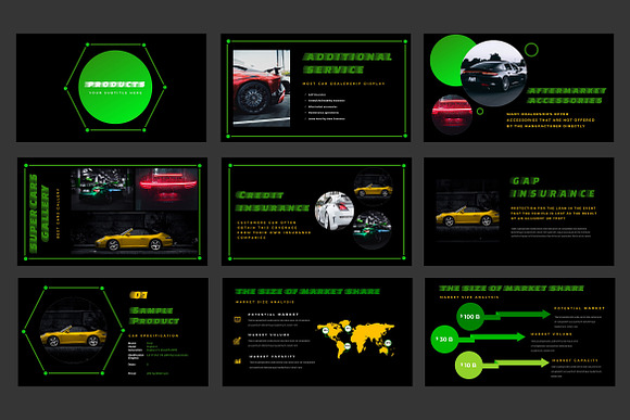 Gradio Car Dealership Powerpoint  in PowerPoint Templates - product preview 2