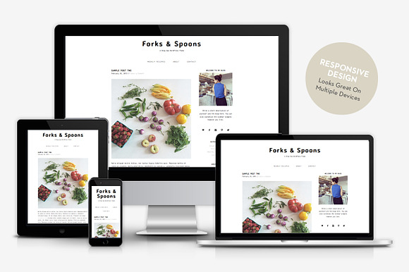 Forks & Spoons / WordPress Theme in WordPress Blog Themes - product preview 2