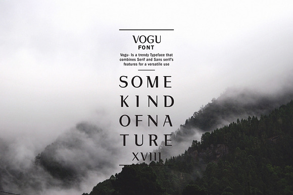 Vogu-Font | With 5 Free Mockups in Sans-Serif Fonts - product preview 1