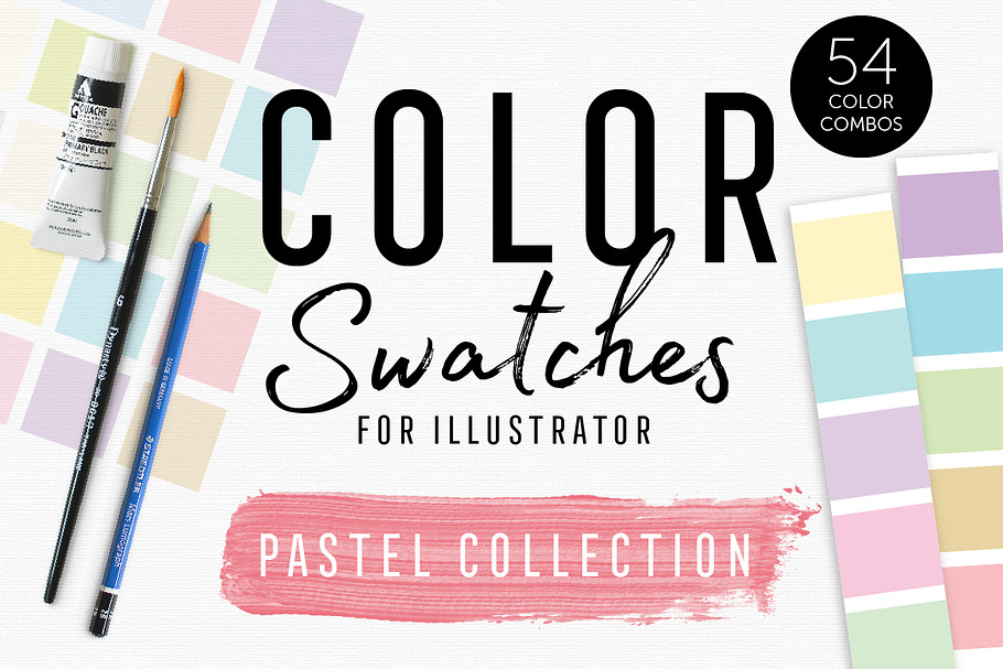 Color Swatches - Pastel Collection in Photoshop Color Palettes - product preview 8