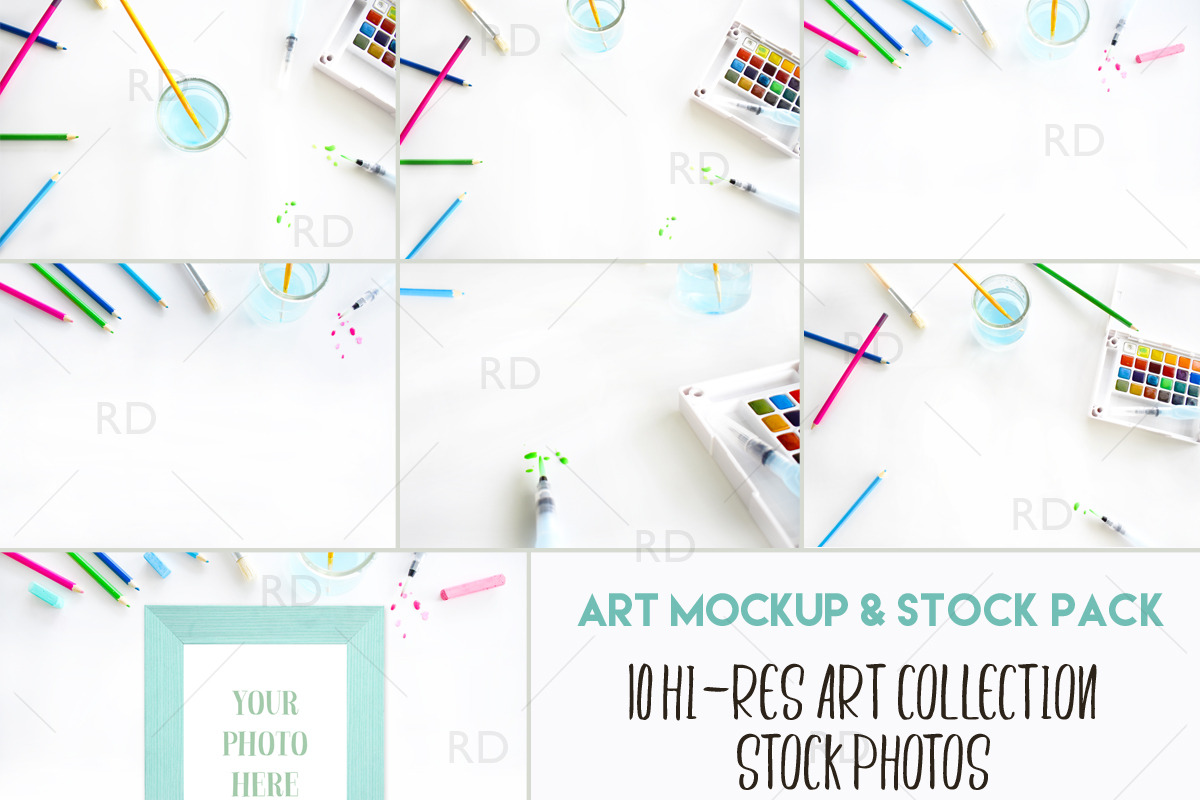 Styled Stock Photography: Art Pack in Print Mockups - product preview 8