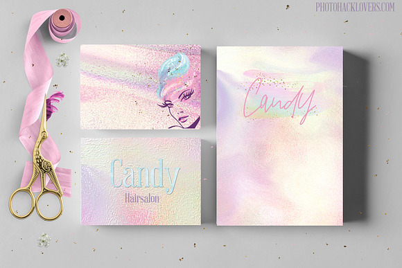 Cotton Candy Digital Papers+clipart in Textures - product preview 2