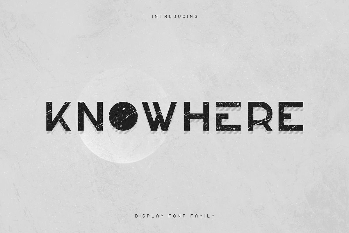 Knowhere - Display font family -50% in Display Fonts - product preview 8