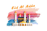 Eid Al Adha Muslim Holiday Banner