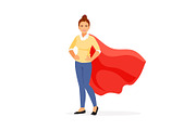 Woman superhero vector