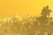 Wealth rich concept idea Golden city