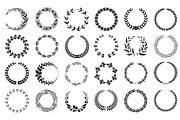 Wreaths Collection Black and White